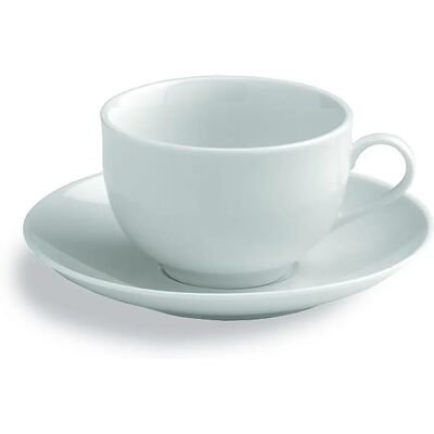 Conjunto de 6 tazas de porcelana Tognana con platos - Apto para microondas Conjunto de 6 tazas de porcelana Tognana con platos - Apto para microondas