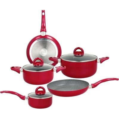 Set Pentole Rosso Tognana - 8 Pezzi Set Pentole Rosso Tognana - 8 Pezzi