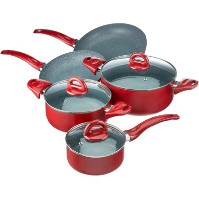 Tognana Rotes Kochgeschirr-Set - 8 Stück Tognana Rotes Kochgeschirr-Set - 8 Stück