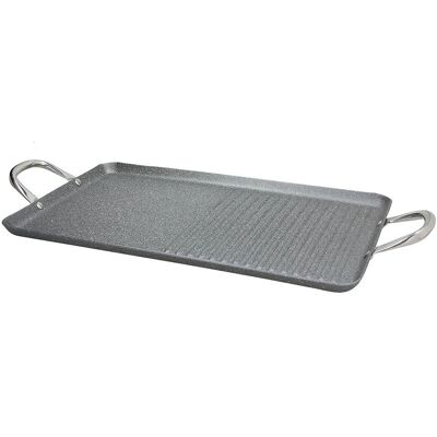 Tognana Mythe Poêle à Grill - Double 48x29cm, Aluminium, Moderne - Publicité Tognana Mythe Poêle à Grill - Double 48x29cm, Aluminium, Moderne - Publicité