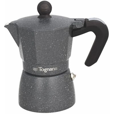 TOGNANA Ster Aluminium 2-Kops Koffiezetapparaat - Geschikt voor Alle Vlammen TOGNANA Ster Aluminium 2-Kops Koffiezetapparaat - Geschikt voor Alle Vlammen