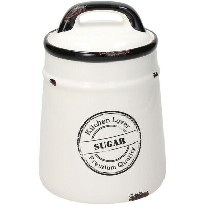 Tognana Urban Chic Sucrier - 12cm Vintage Céramique Tognana Urban Chic Sucrier - 12cm Vintage Céramique