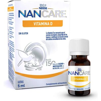 Nestlé Nancare Vitamin D Gotas - Suplemento para Bebés Nestlé Nancare Vitamin D Gotas - Suplemento para Bebés