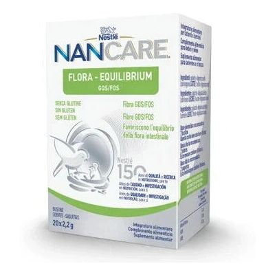 Nestlé NanCare Flora Equilibrium - Complément alimentaire pour bébés - 20 sachets Nestlé NanCare Flora Equilibrium - Complément alimentaire pour bébés - 20 sachets