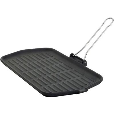 Ilsa Dietella Rechthoekige Gietijzeren Grillpan - Grillpan Ilsa Dietella Rechthoekige Gietijzeren Grillpan - Grillpan