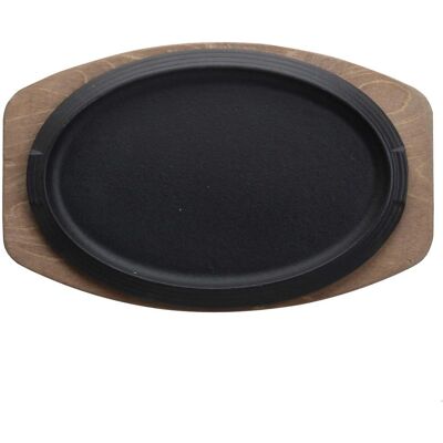ILSA Assiette de Service Ovale en Fonte - 32x22 cm ILSA Assiette de Service Ovale en Fonte - 32x22 cm