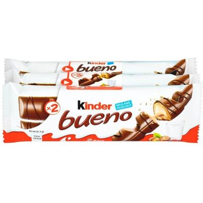 Kinder Kinder Bueno Pack de 3 - Barre de chocolat - Publicité Kinder Kinder Bueno Pack de 3 - Barre de chocolat - Publicité