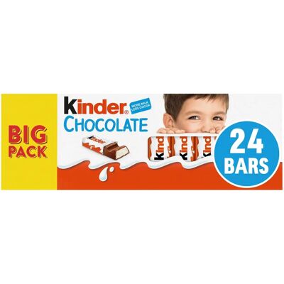 Barres de Chocolat au Lait Kinder Sans Gluten - 24 pcs - Publicité Barres de Chocolat au Lait Kinder Sans Gluten - 24 pcs - Publicité