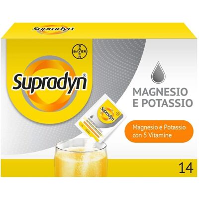 Bayer Supradyn Magnesio e Potassio - Integratore Sport - 14 Bustine effervescenti Bayer Supradyn Magnesio e Potassio - Integratore Sport - 14 Bustine effervescenti