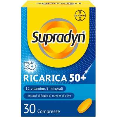 Bayer Supradyn 50+ Multivitaminico Supporto Energia - Integratore Bayer Supradyn 50+ Multivitaminico Supporto Energia - Integratore