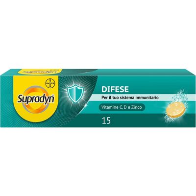 Bayer Supradyn Difese - Integratore immunitario in supposte effervescenti Bayer Supradyn Difese - Integratore immunitario in supposte effervescenti