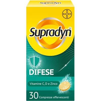 Bayer Spa Supradyn Difese - Integratore Multivitaminico Immunitario - 30 Compresse Effervescenti Bayer Spa Supradyn Difese - Integratore Multivitaminico Immunitario - 30 Compresse Effervescenti
