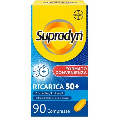 Bayer Supradyn Ricarica 50+ - Integratore multivitaminico e minerale per adulti Bayer Supradyn Ricarica 50+ - Integratore multivitaminico e minerale per adulti