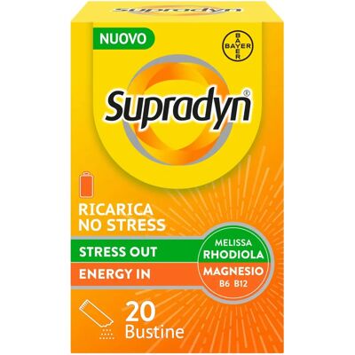 Bayer Supradyn Ricarica No Stress - Integratore alimentare - 20 bustine Bayer Supradyn Ricarica No Stress - Integratore alimentare - 20 bustine