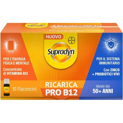BAYER SpA Supradyn Ricarica Pro B12 - Integratore Alimentare - Supporta Immunità & Riduce Stanchezza BAYER SpA Supradyn Ricarica Pro B12 - Integratore Alimentare - Supporta Immunità & Riduce Stanchezza
