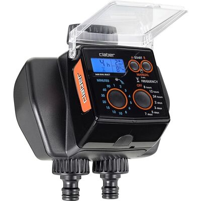 Claber Dual Select Irrigation Timer - Dual Line, 98 Programs Claber Dual Select Irrigation Timer - Dual Line, 98 Programs