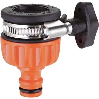 Claber 8525 Faucet Connector - Quick-Click System - ABS & Stainless Steel Claber 8525 Faucet Connector - Quick-Click System - ABS & Stainless Steel