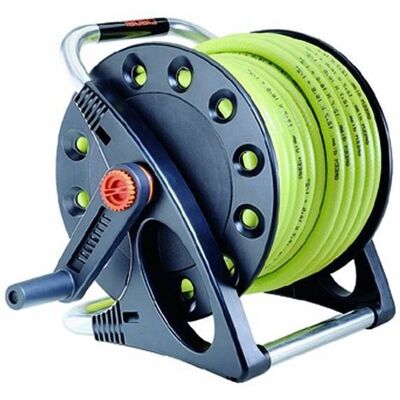 Claber Aqua Pony Schlauchtrommel mit 15 m Schlauch, Wandmontage, Automatische Kupplungen Claber Aqua Pony Schlauchtrommel mit 15 m Schlauch, Wandmontage, Automatische Kupplungen