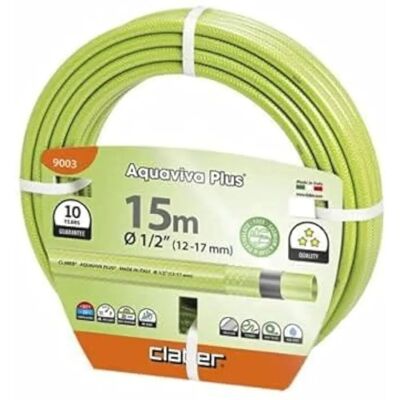 Claber Garden Hose Aquaviva Plus 1/2" 15m – Durable, Flexible & UV-Resistant Claber Garden Hose Aquaviva Plus 1/2" 15m – Durable, Flexible & UV-Resistant