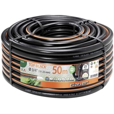 Tubo Irrigazione Giardino Claber - 50m Nero Rinforzato 3/4" Tubo Irrigazione Giardino Claber - 50m Nero Rinforzato 3/4"