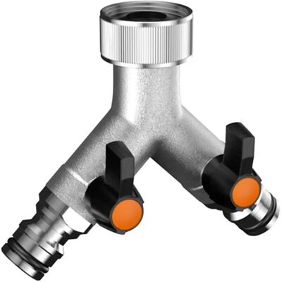 Claber 9602 Zwei-Wege-Ventil aus verchromtem Messing Claber 9602 Zwei-Wege-Ventil aus verchromtem Messing