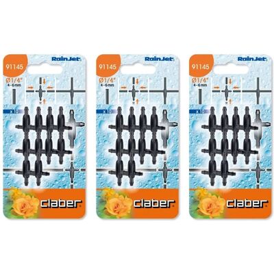 Claber 91145 Irrigation Connector - 4-Way Capillary Tube Fitting Claber 91145 Irrigation Connector - 4-Way Capillary Tube Fitting