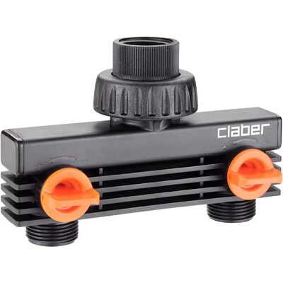 Claber 91589 - Conector doble de agua 3/4” Claber 91589 - Conector doble de agua 3/4”