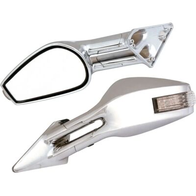 PILOT - Race-6 Led E - Cromo - Universale - Specchio PILOT - Race-6 Led E - Cromo - Universale - Specchio