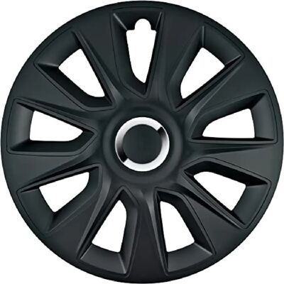 Pilot Stratos rc Nero - Set di 4 copricerchi per ruote in acciaio Pilot Stratos rc Nero - Set di 4 copricerchi per ruote in acciaio