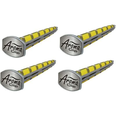Clip Parfum Vanille pour Voiture - Pack de 4 Clip Parfum Vanille pour Voiture - Pack de 4
