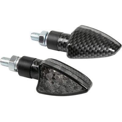 Kierunkowskazy LED Arrow-2 do motocykla - Wygląd węglowy Kierunkowskazy LED Arrow-2 do motocykla - Wygląd węglowy