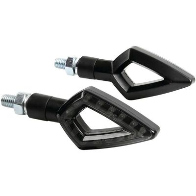 Lampada LED KIER indicatori moto - coppia - nero - 12V Lampada LED KIER indicatori moto - coppia - nero - 12V