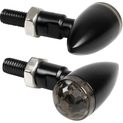 Clignotant LED Drop Moto - Bloque disque - Noir Clignotant LED Drop Moto - Bloque disque - Noir