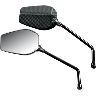 Lampa Fender Motorcykel Speglar Par - Justerbar Handtagsmontering Svart Lampa Fender Motorcykel Speglar Par - Justerbar Handtagsmontering Svart