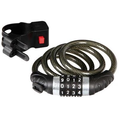 Lampa 90608 Fahrradschloss - 1000 mm Kabel - Schwarz - Fahrradschloss Lampa 90608 Fahrradschloss - 1000 mm Kabel - Schwarz - Fahrradschloss