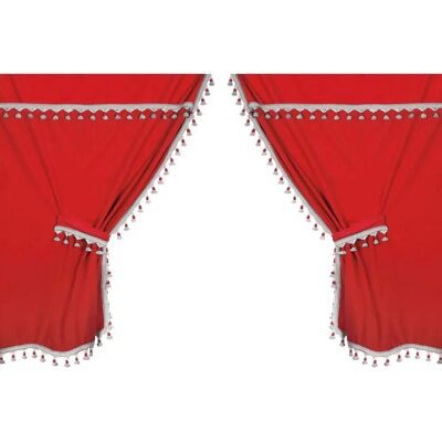 Lampa LAMPA 96006 Cabine Intelligente Premiere, Ensemble de rideaux microfibre pour camion - Rouge Lampa LAMPA 96006 Cabine Intelligente Premiere, Ensemble de rideaux microfibre pour camion - Rouge