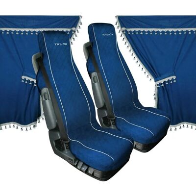 LAMPA Melissa - Ensemble intérieur camion en microfibre - Bleu - Publicité LAMPA Melissa - Ensemble intérieur camion en microfibre - Bleu - Publicité