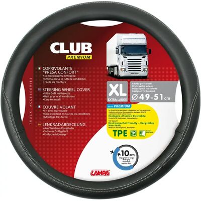 Funda Para Volante LAMPA Club - Skeentex - XL - D.49/51 Cm - Negro Funda Para Volante LAMPA Club - Skeentex - XL - D.49/51 Cm - Negro