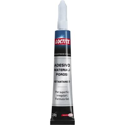 Loctite 1701550 - Colla in gel istantanea per materiali porosi - 20g Loctite 1701550 - Colla in gel istantanea per materiali porosi - 20g