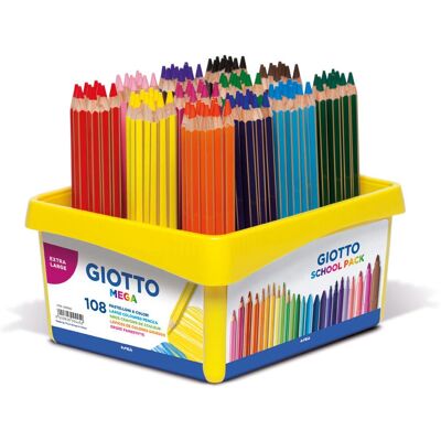 Giotto Mega 108 Buntstifte - Bunte Kunstbedarf Giotto Mega 108 Buntstifte - Bunte Kunstbedarf