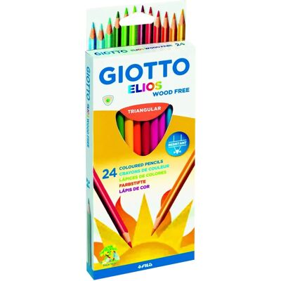 Giotto Elios Große Dreieckige Buntstifte - Packung 24 Giotto Elios Große Dreieckige Buntstifte - Packung 24