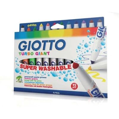 Feutre Turbo Giant Multicolore Giotto - 6 pcs - Publicité Feutre Turbo Giant Multicolore Giotto - 6 pcs - Publicité