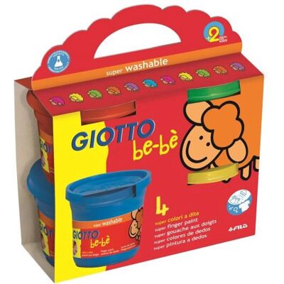 Giotto Be-Be Waschbare Fingerfarben - Bunt - 150ml Giotto Be-Be Waschbare Fingerfarben - Bunt - 150ml