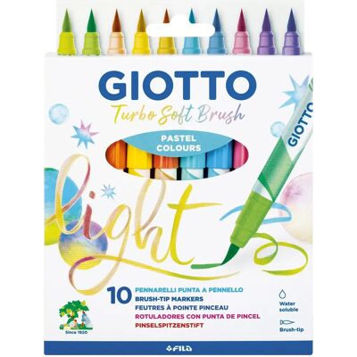 Giotto Turbo Soft Brush Pastel - Marker - 10 Farben Giotto Turbo Soft Brush Pastel - Marker - 10 Farben