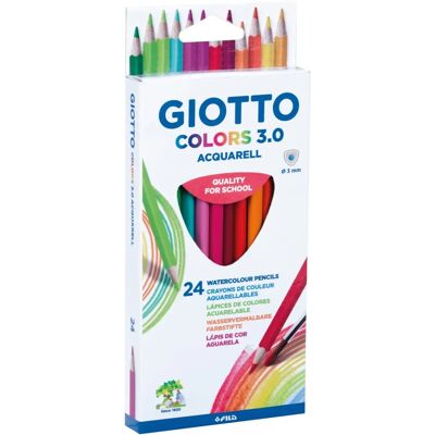 Kredki akwarelowe Giotto - 24 kolory - Dla dzieci i szkół Kredki akwarelowe Giotto - 24 kolory - Dla dzieci i szkół