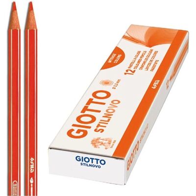 Giotto Stilnovo Röd Zeskantig Färgpensel - Konstnärsmaterial Giotto Stilnovo Röd Zeskantig Färgpensel - Konstnärsmaterial