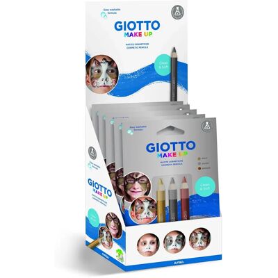 GIOTTO Lápices de Maquillaje Facial Oro Plata Bronce - Pinturas Faciales GIOTTO Lápices de Maquillaje Facial Oro Plata Bronce - Pinturas Faciales
