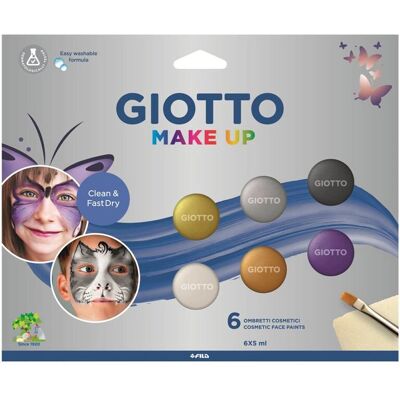 Set de Pintura Facial Metálica Giotto - 6 Colores Set de Pintura Facial Metálica Giotto - 6 Colores