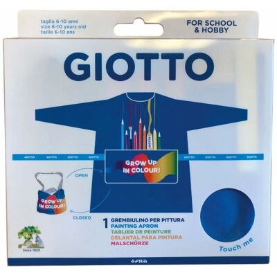 Grembiulino da pittura per bambini Giotto F658900 Blu - Per 6-10 anni Grembiulino da pittura per bambini Giotto F658900 Blu - Per 6-10 anni