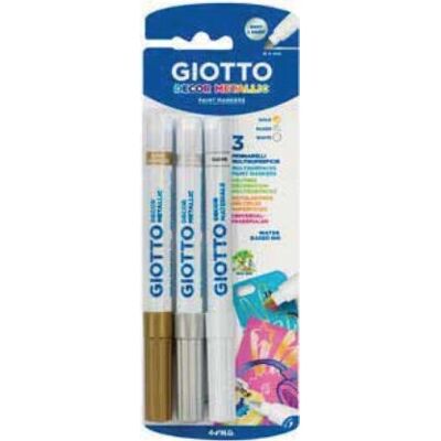 Stylo en Feutre Giotto F014700 - Couleurs Métalliques - Publicité Stylo en Feutre Giotto F014700 - Couleurs Métalliques - Publicité